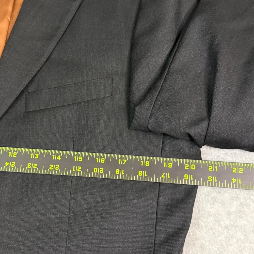 JOS. A. BANK Men's Blazer‎ Size 42L 100% Wool Slim-Fit Sport Coat Black Jacket